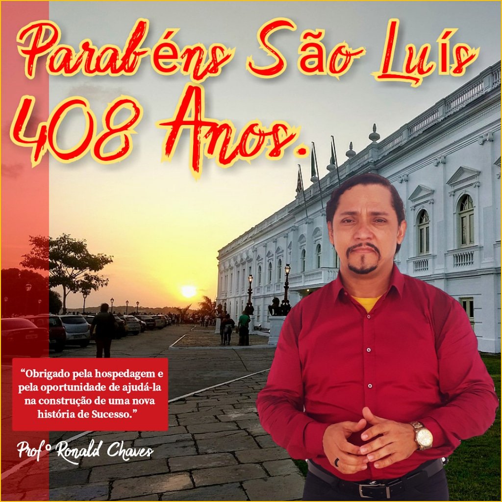 MNLM_MA's tweet photo. O PARABÉNS DE HOJE VAI PARA TODOS OS LUDOVICENSES PELOS 408 ANOS DE SÃO LUÍS.

Desejo Jesus como Bênção Maior, na Vida de Todos e Todas, Feliz Aniversário para todos Nós, que fazermos desta cidade uma cidade linda de se viver. Parabéns!👏🏼

*Resumo👇🏻
https://t.co/vUrRiPj08Q https://t.co/YswvLfzNiT