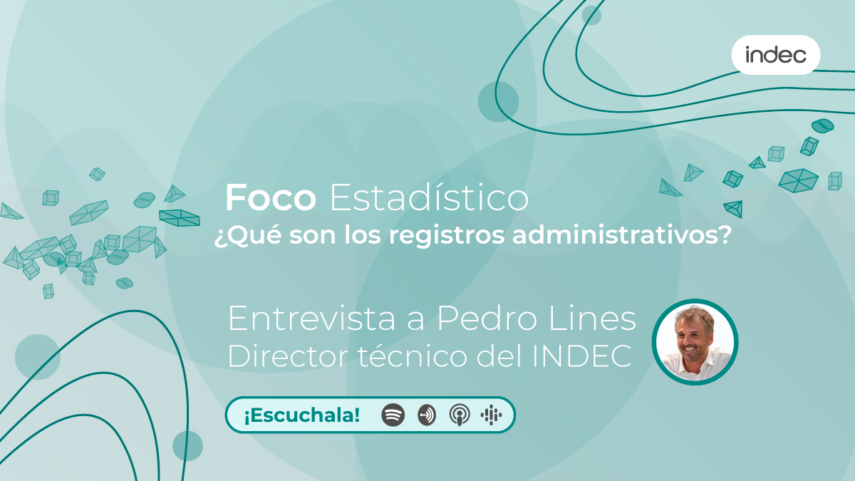 ¿Qué estamos haciendo para producir estadísticas de forma más eficiente?

El director técnico <a href="/pedro_lines/">Pedro Lines</a> te cuenta el trabajo con registros administrativos en la nueva sección de entrevistas de #podcastINDEC:  open.spotify.com/episode/2HyaMB… #EscucharEsTodo