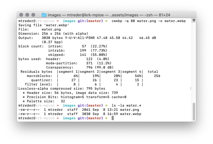While experimenting with image formates, I found out that the compressed png size is smaller than the webp created out of that file. 🧐

#webdev