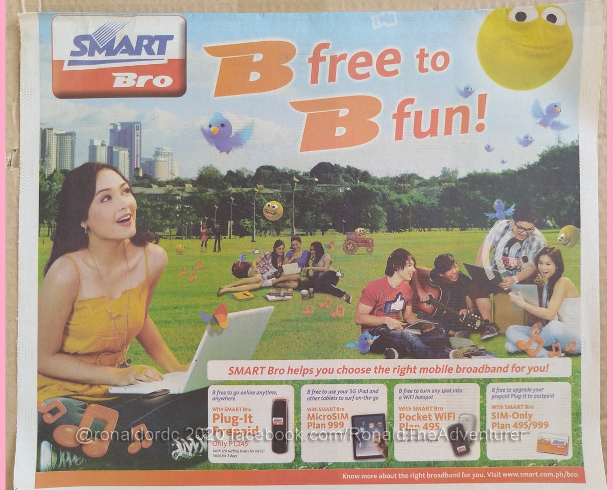 ronaldordc's tweet image. #NewspaperClipping #SmartBro 1/2 @megimperial