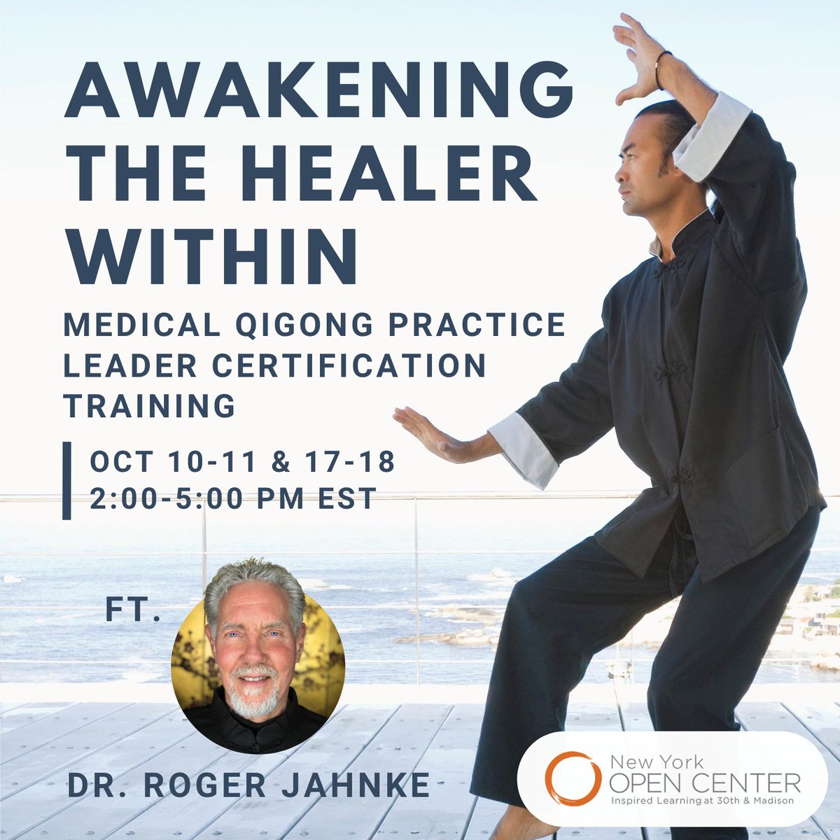 RogerJahnke's tweet photo. Become your healthiest, most resilient self with the Medical Qigong Practice Leader Certificate Training. 
Join us on October 10-11 &amp; October 17-18, 2020, 2:00 – 5:00 p.m. EST.
Learn more: https://t.co/CuzkyRUo42
#chinesemedicine #tcm #medicalqigong #vitality #health #qigong https://t.co/DPsFshfEzw