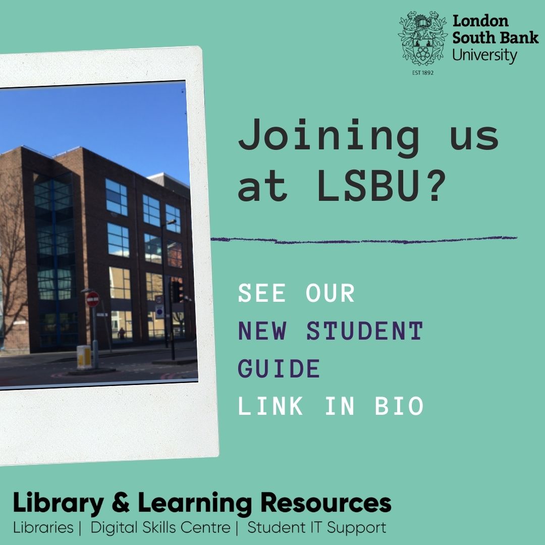 LSBULibrary's tweet photo. Calling all new students joining LSBU this month! Welcome to you all! We’ve put together a guide to get you started. There is a checklist to ensure that you have all the info you need.
https://t.co/h6w1xakDm8
#perrylibrary #HaveringCampusLibrary #lsbu #librarylife #londonlife https://t.co/cP11ubO8aj