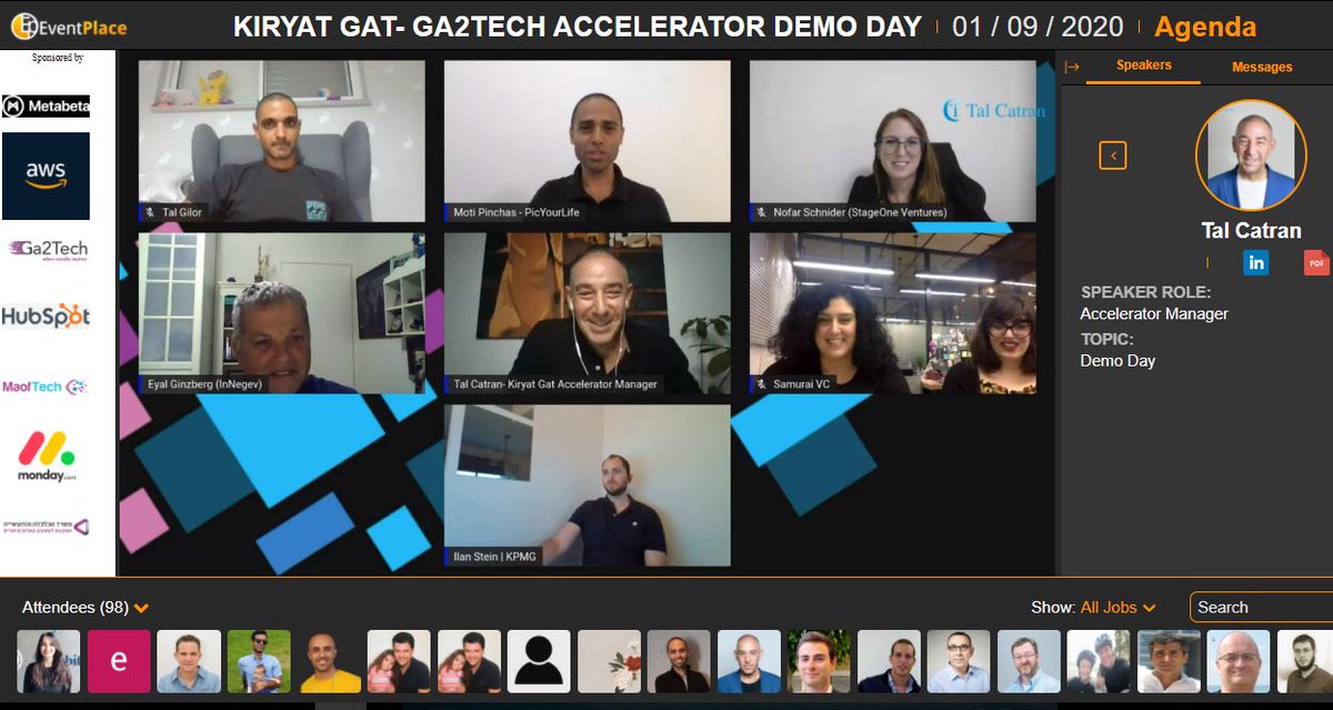 TalCatran's tweet photo. and Deputy Director- Mr. Ran Sasson, for your trust and guidance.
📌
Many Thanks to Mrs. Odelia Sabag- Director of Tnufa youth center for her support and enthusiasm for innovation.
📌
Big Thanks to our awesome investor’s panel.
📌
Thanks to Tal Mor, CEO of #EventPlace. https://t.co/Er6RkSDWeg
