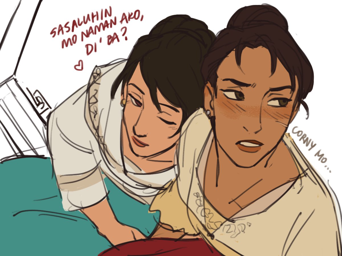 [OC] weehh kinilig naman siya ihh lol

(redraw of an ol' corny YsaDani comic) 