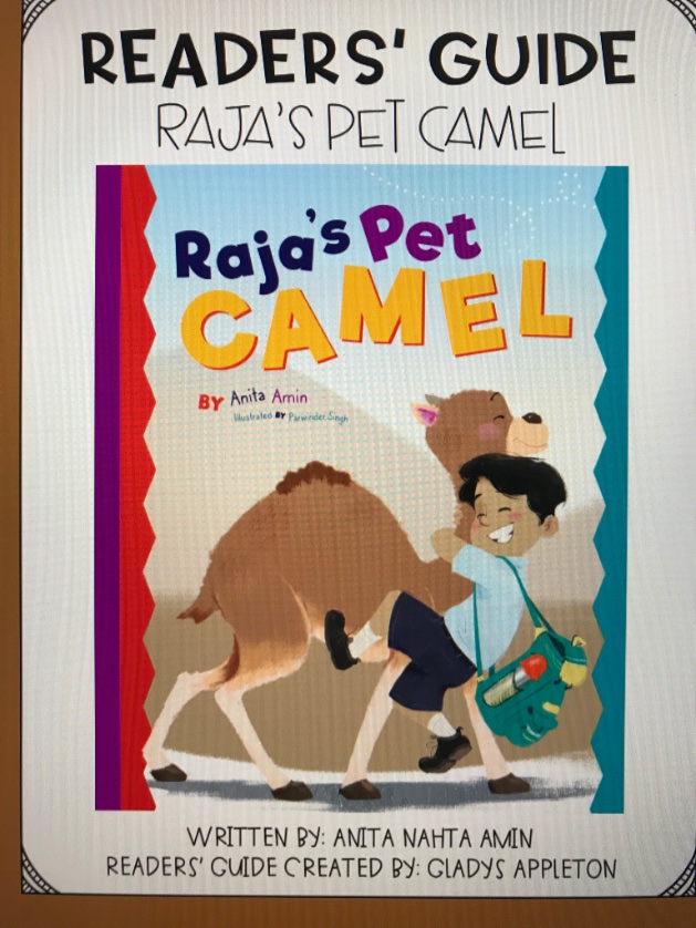 AnitaAminKidLit's tweet photo. I’m going to do this fun reader guide with my kids! Thank you, Gladys Appleton, for creating it for RAJA’S PET CAMEL (Oct 1). This free guide can be downloaded from my website: 

https://t.co/Y3Ml8cxGtV

#educators #homeschool #teacher #librarians #school #Diversity #picturebook https://t.co/Ef33IBXofk