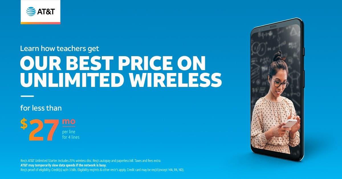 Back to school deals for teachers!!!

AT&amp;T hasn't forgot about you!! Any teachers, nurses, or physicans out there looking to switch or lower their bill in these tough times let us know! #unstOHPAble #Attportables #teachersappreciation @ATTPortablesEVD <a href="/JakeAraghi/">Jake Araghi</a> <a href="/DViechnicki/">Dan Viechnicki</a>
