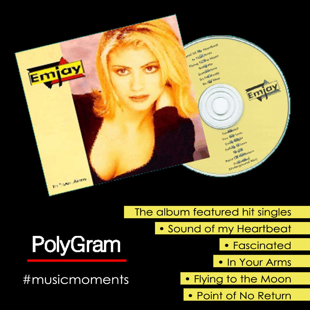 EmjaySinger's tweet image. My first album "In Your Arms" turns 25 years this month!
What is your favorite song of this album? #eurodance #emjay #inyourarms #dancemusic #anniversary #musicmoments