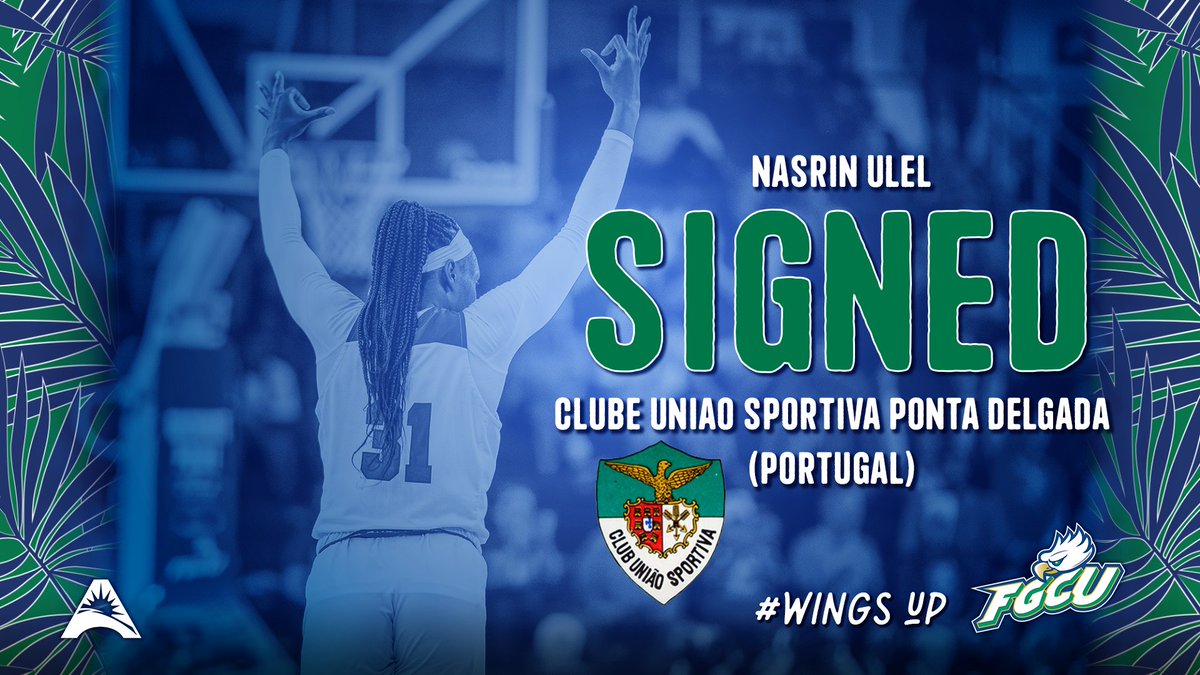 FGCU_WBB's tweet photo. NEWS: Ulel signs professional contract with Uniao Sportiva

Story ➡️ https://t.co/Uv0Hm7SHq7

#RainingThrees 🤙🦅🌴 https://t.co/6IWfYDTpgo