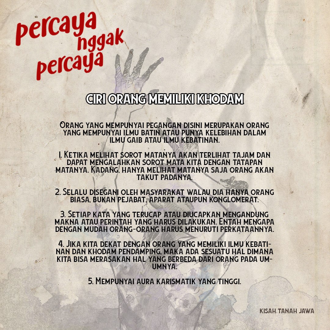 tim_ktj's tweet photo. Percaya engga Percaya

By Kisah Tanah Jawa https://t.co/O5a0T1EiTh