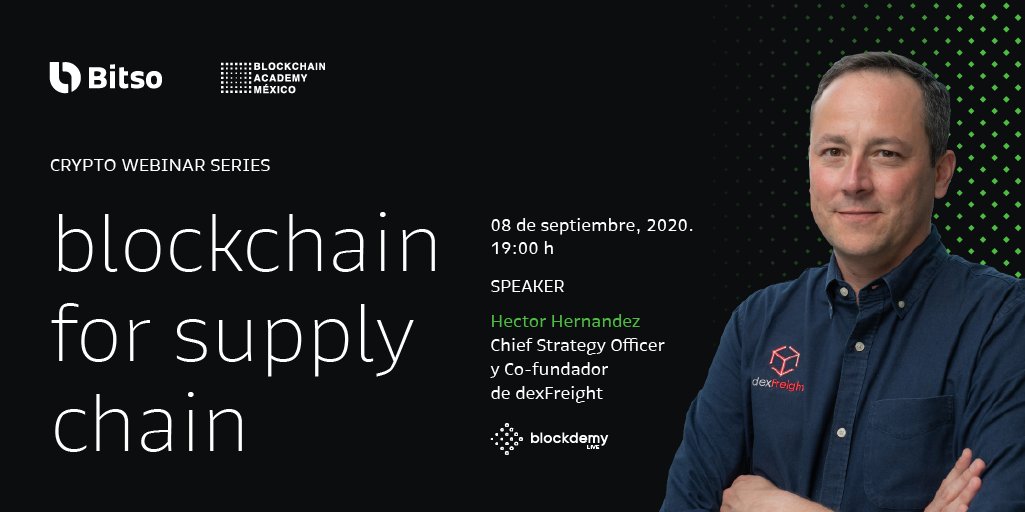 blockdemy's tweet photo. Conoce cómo funciona la cadena de suministro en #blockchain a través de @dexFreight, una red logística descentralizada que provee soluciones integrales para transportistas y proveedores.
👉🏽Regístrate aquí: https://t.co/AXtTkcdJdm
#BlockdemyLive https://t.co/uUoRuCotmY
