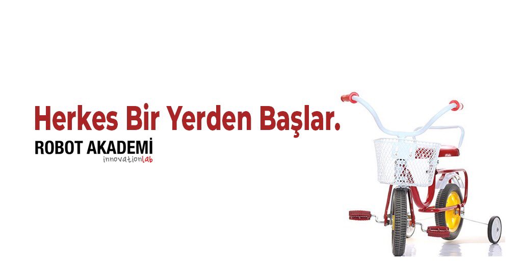 Herkes bir yerden başlar!!

5-15 Yaş arası “Robotik ve Kodlama” eğitimleri için sayfamızı ziyaret edin..

robotakademi.org

#robotik #kodlama #arduino #lego #education #makeblok #mbot #elektronik #drone #3dprinter #üsküdar #eylül