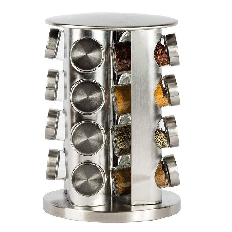 DivaGiftcom's tweet photo. Keep all of your #spices and herbs dry and #flavoursome, whilst adding a #modern twist to your kitchen with our Free Standing #Spice Rack, with 20 Round jars included. East to clean stainless steel adds a sleek look. To buy, visit us today at https://t.co/Qj1CYNJmYx #DivaGroup https://t.co/GfIQgZyrog