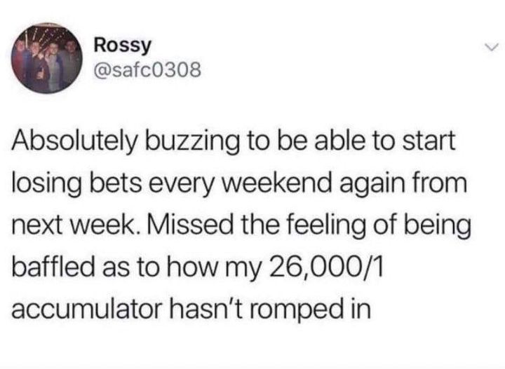 Perfectbet7's tweet photo. Not long till the season starts 😆😆😆 https://t.co/lTjJAnB41t