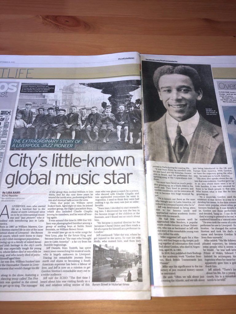StrettonGordon's tweet photo. Gordon's story published in the Liverpool Echo 8th September 2020👏🏾 
#Liverpool #Liverpoolmusic #culture #Liverpoolhistory 
@MalikAndTheOGs @captainkirkdale @philipwindever 
@garymillar @viewmagazine https://t.co/jFSMXRDMlT