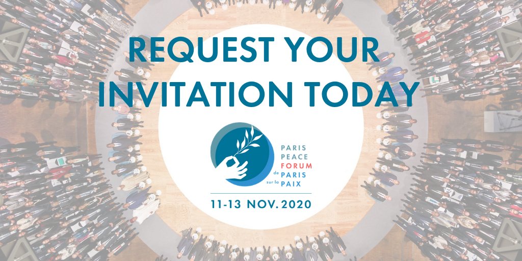 ParisPeaceForum's tweet photo. 🌐The #ParisPeaceForum2020 will offer a first opportunity to gather the international community and turn the page on the #COVID19 pandemic. Join us this November to bounce back to a better planet, request your invitation online today! ➡️https://t.co/ldrXkimGIM https://t.co/NTktkfSLgH