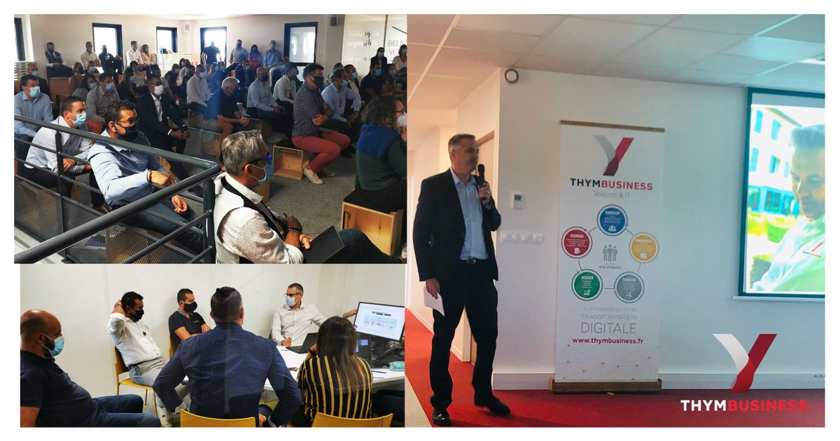 ThymBusiness's tweet photo. #Seminaire de rentrée pour les équipes commerciales de #THYMBUSINESS ! 🙂
>Intervention de la direction commerciale, marketing de @thymbusiness &amp; @SFR_Business 
>Focus sur la transformation digitale des entreprises
>Rencontres &amp; échanges

#THYMBUSINESS #SFRBUSINESS #Telecom #IT https://t.co/xaCxeVfzYE