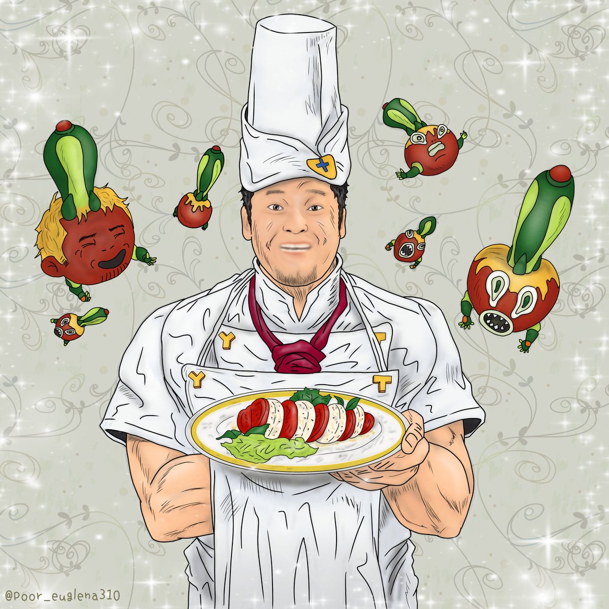 ミノメシ در توییتر 矢野さんとジョジョのキャラクターをコラボさせたのですが 普通のシェフになってしまった 第4部 ダイヤモンドは砕けない 矢野通 トニオ トラサルディー 矢野通 Fanart Illustration Njpw ジョジョ T Co Ejg5pnc3rg
