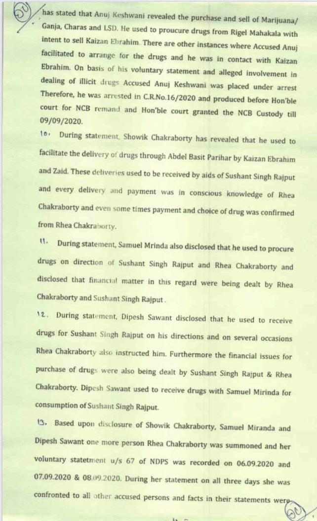 Showik Chakraborty said he used to facilitate drugs and deliver to the aids of Sushant Singh Rajput. Dipesh Said he used to deliver drugs on Sushant Singh’s directions and sometimes on  #RheaChakraborty instructions #RheaChakrabortyArrested  #RheaChakraborthy