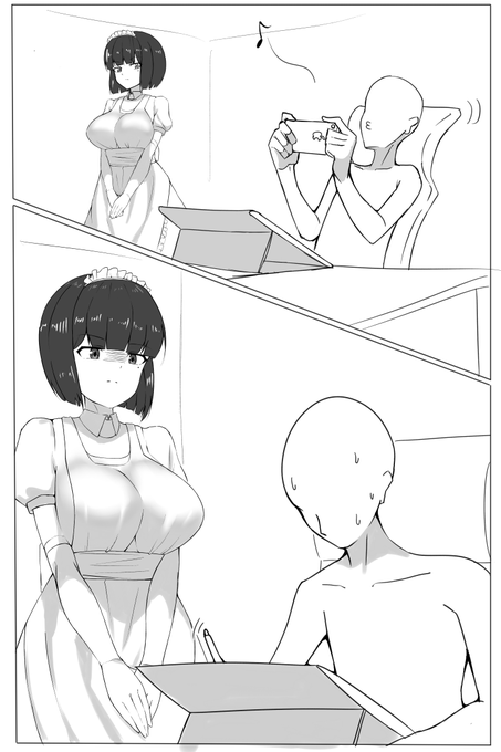 絵を描くのをサボっていると隣に立って絵を描き始めるまで無言で圧をかけてくるメイドさんが欲しい 
 #オリキャラ 