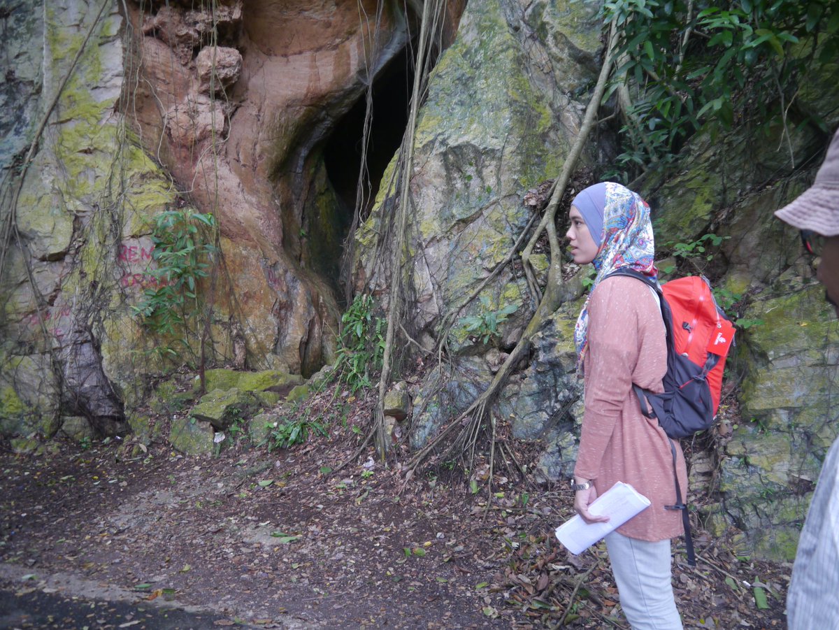 To find fossil isn't easy.  Moreover, dinos. First, we must look for certain types of rocks : sedimentary rocks. Batu pasir, batu kapur, batu lumpur ataupun rijang, batu kaya silika. Fosil dlm batu2 ini juga berbeza krn berbeza sekitaran pengendapan dan usia.