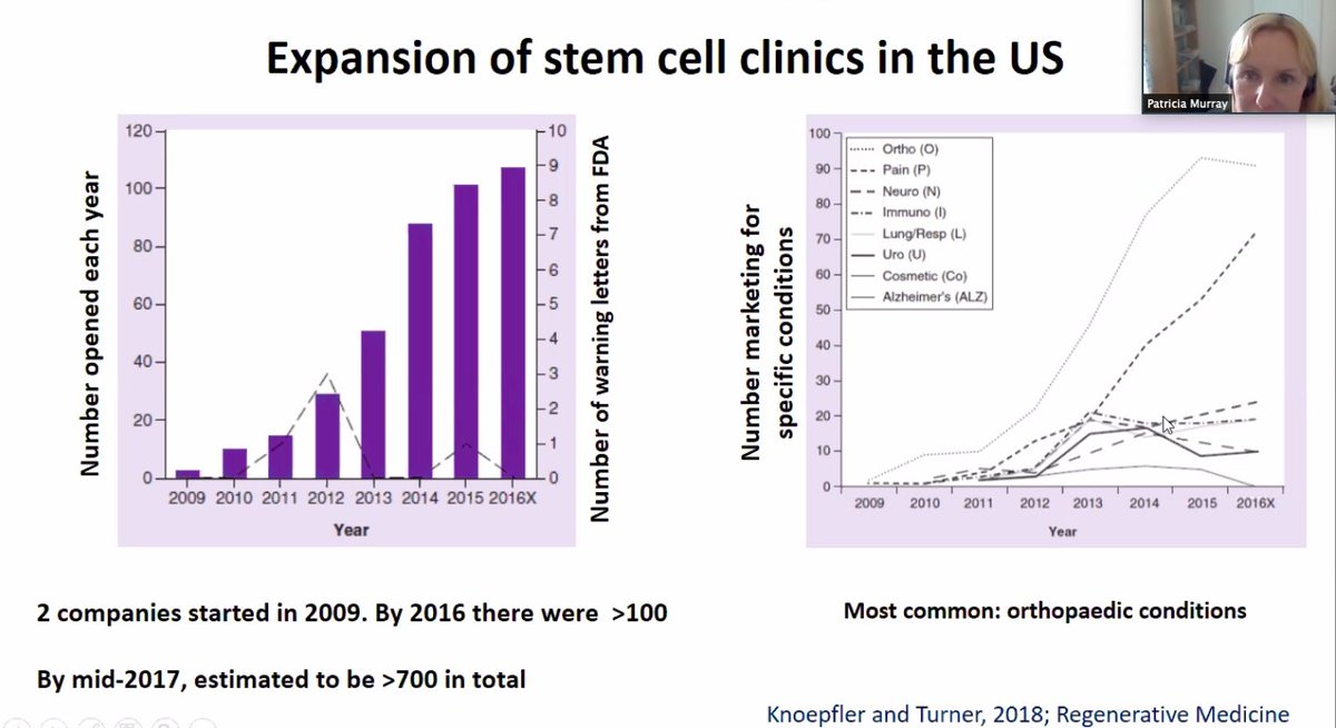 FIRMSymposium's tweet image. Patricia Murray providing some scary facts about ethical issues in #regenerativemedicine to close the #virtualFIRM series! With unregulated stem cell clinics being responsible for blindness, septicaemia and even death, the scandals are shocking and are still ongoing🧐 @PMurray_65