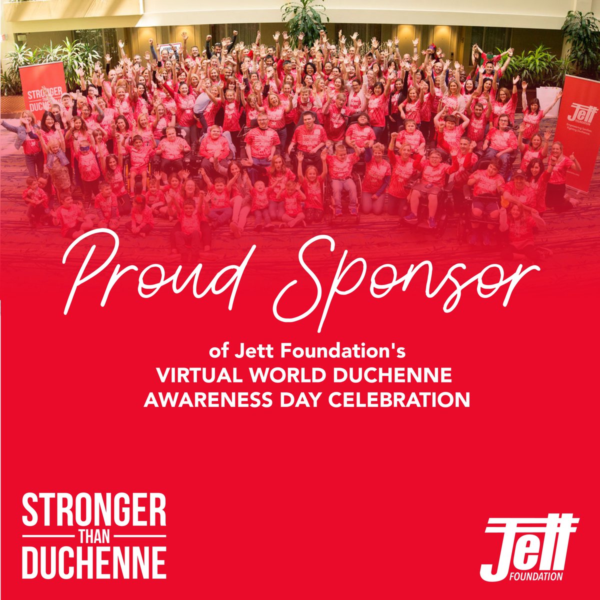 Solid_Bio's tweet photo. We are proud to sponsor the Jett Foundation and World Duchenne Awareness Day to help raise awareness for the Duchenne community and focus attention on the need for research and therapies. #TogetherWeAreSolid #StrongerThanDuchenne #WDAD20 https://t.co/Tut0qb3rxu