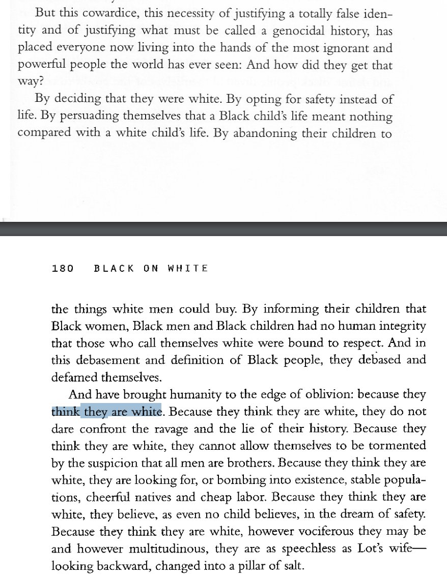 what does all this have to do with religion, I hear you asking? LOTSsettler-colonizing european christianity is how folks we now think of as Americans learned to think they/we were white(see Baldwin, "On Being White and Other Lies")  https://bannekerinstitute.fas.harvard.edu/files/bannekerinstitute/files/on_being_white.and_other_lies_baldwin_0.pdf #ScholarStrike