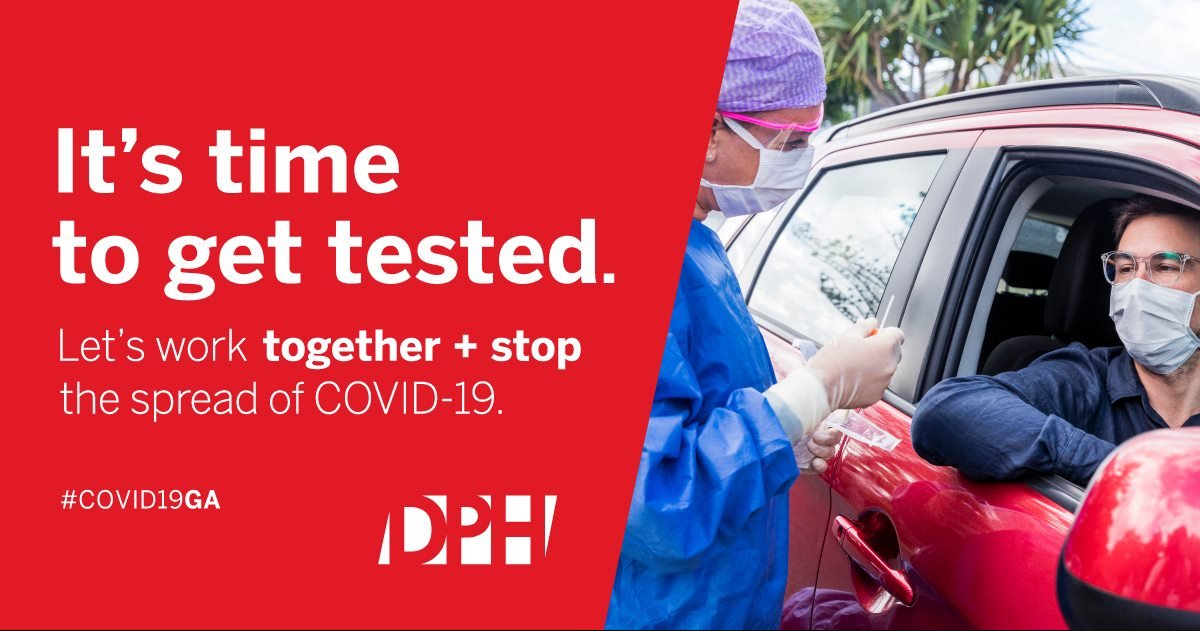 georgiagov's tweet photo. Free testing for COVID-19 is available to all Georgians who request it, whether they have symptoms or not. 

Find a @GaDPH testing site near you: https://t.co/iaUSJlbcGn 

#MaskUpGeorgia https://t.co/YPLijvECvW