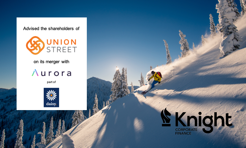KnightCorpFin's tweet photo. Knight is delighted to have advised the shareholders of the channel’s leading billing software business, Union Street Technologies on its merger with @aurora_billing, owned by @Daisy_Group 

https://t.co/6QAp62XgEf https://t.co/PXC2GtcTJa