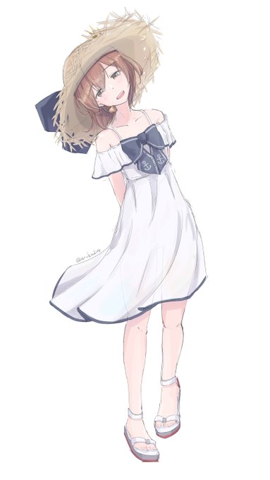 「立つ サマードレス」のTwitter画像/イラスト(古い順)