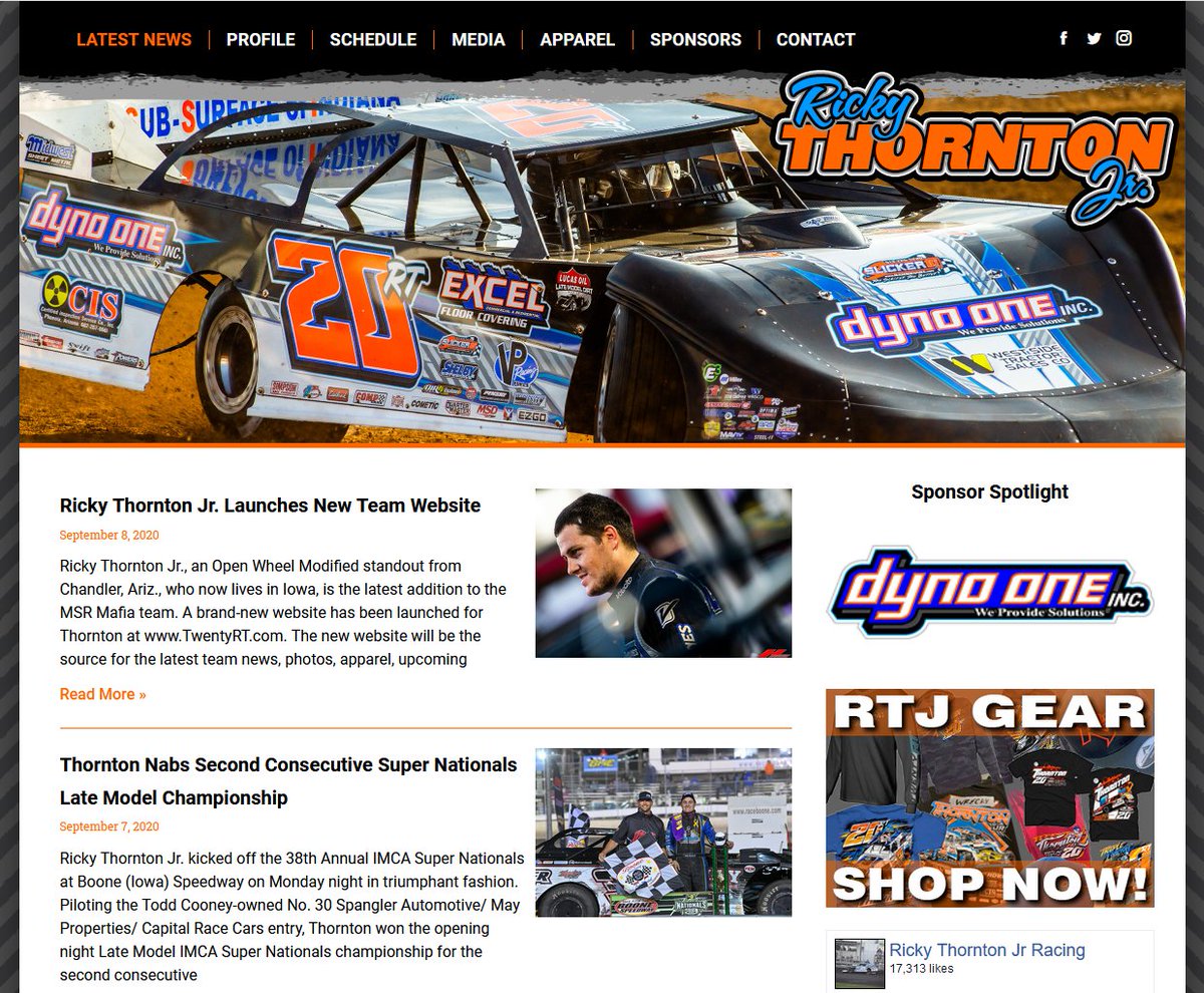 RealBenShelton's tweet photo. Fresh off his third IMCA Super Nationals title last night and his second-straight in the Late Model division, today we welcome @RThornton20rt to the MSR Mafia with a brand-new website launched at https://t.co/mOI38bhPhK
Welcome to the family RTJ! #InvadeDominateConquer https://t.co/EO13jvj2Ho