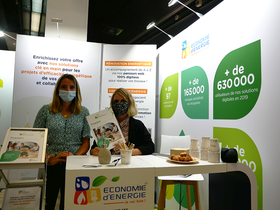 LanceyStorage's tweet photo. @Eco_Energie et son offre #Beehance2030, présents eux-aussi au salon @PRODURABLE. 

Ce projet engage les bénéficiaires à réguler leur #empreinteenvironnementale au quotidien, en informant sur les actions en faveur de la transition énergétique.♻️

#entreprisesdedemain #vivreenvert https://t.co/KhsGNerxmk