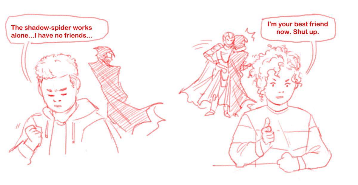 AU where the weirdworld designs are just the champions' dnd characters and they make scott dm for them