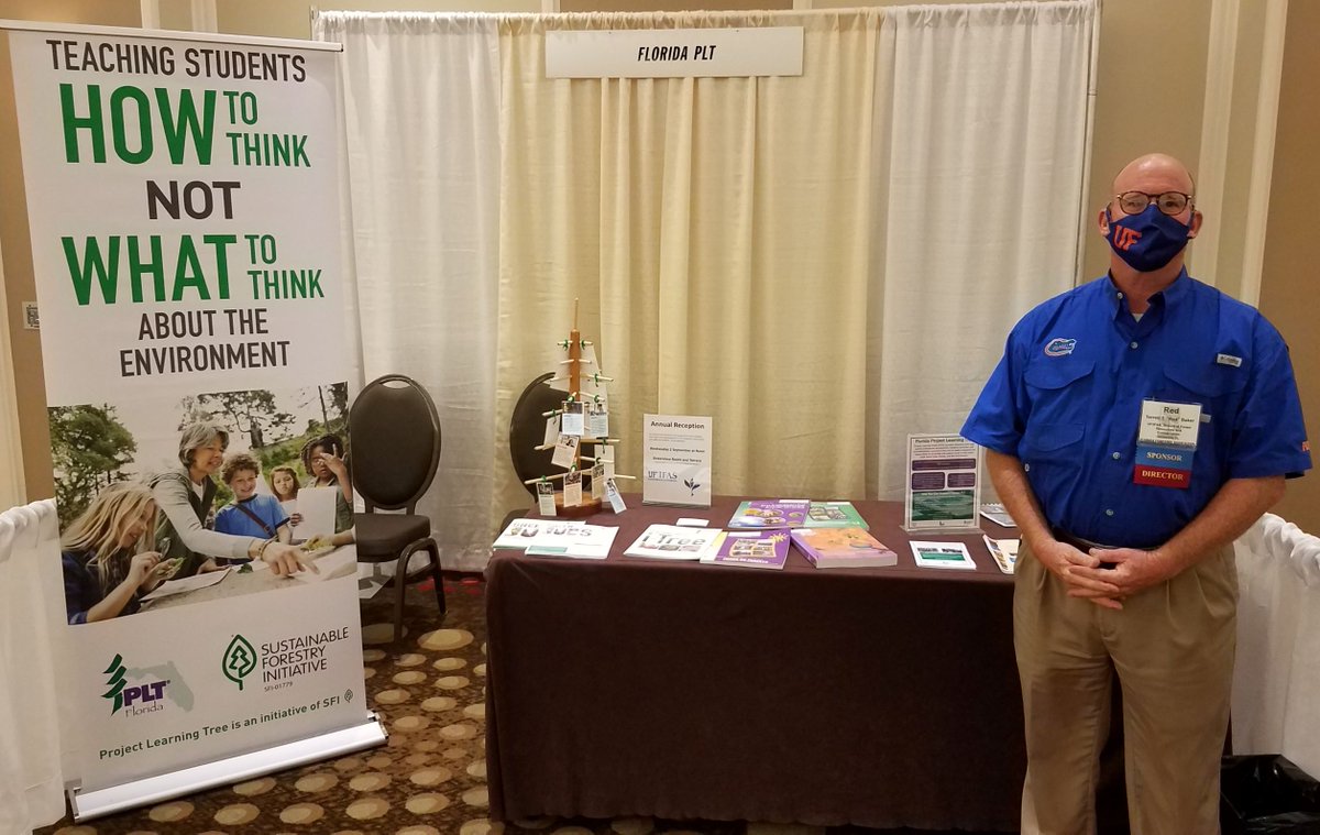 Thanks to Dr. Red Baker, Director, School of Forest Resources and Conservation (SFRC), who represented Florida PLT at the Florida Forestry Association Trade Show last week. Learn about SFRC here sfrc.ufl.edu and Florida PLT here programs.ifas.ufl.edu/plt/