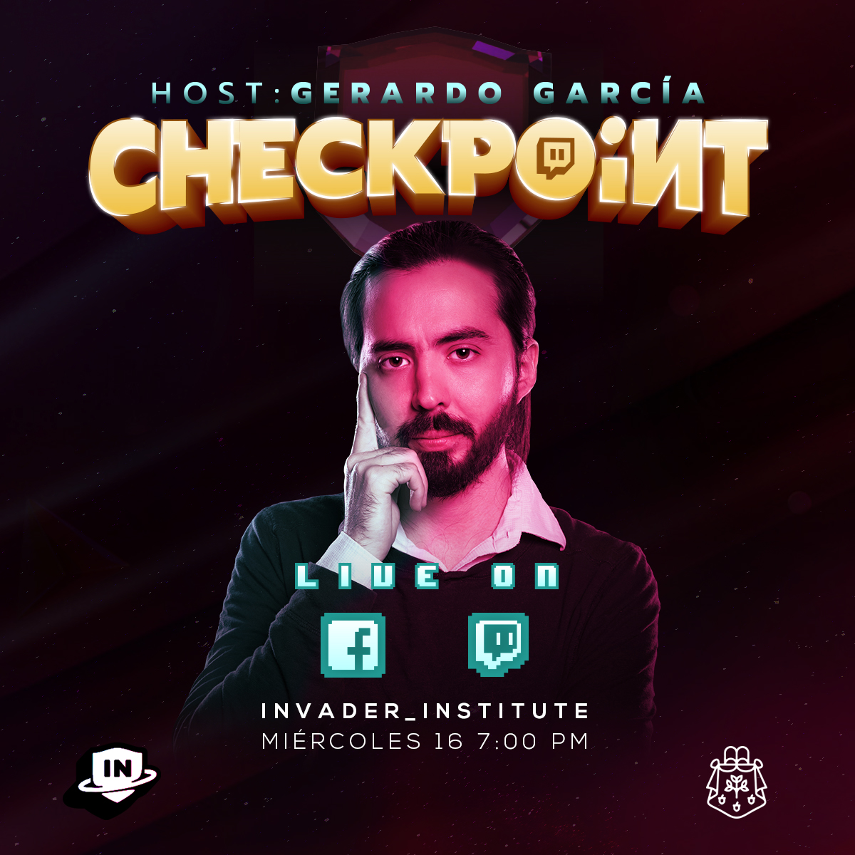 ¡Si te gusta el proceso creativo dentro de los videojuegos este checkpoint es para ti! Gerardo García estará mañana con nosotros en punto de las 7:00 pm.
¡No te lo pierdas! y Dá click en:
bit.ly/33ymkaU