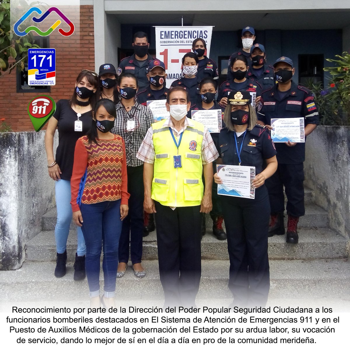 Sucopmpprijp's tweet photo. El dia de hoy #15Sept se rindió un homenaje y entrega de reconocimiento a los funcionarios bomberiles, quienes están de comisión de servicio destacados en @Merida_911 y en el Puesto de Auxilios Médicos (P.A.M.E) de la @GoberMerida por parte de @2020_seguridad https://t.co/TMgKFmmETS