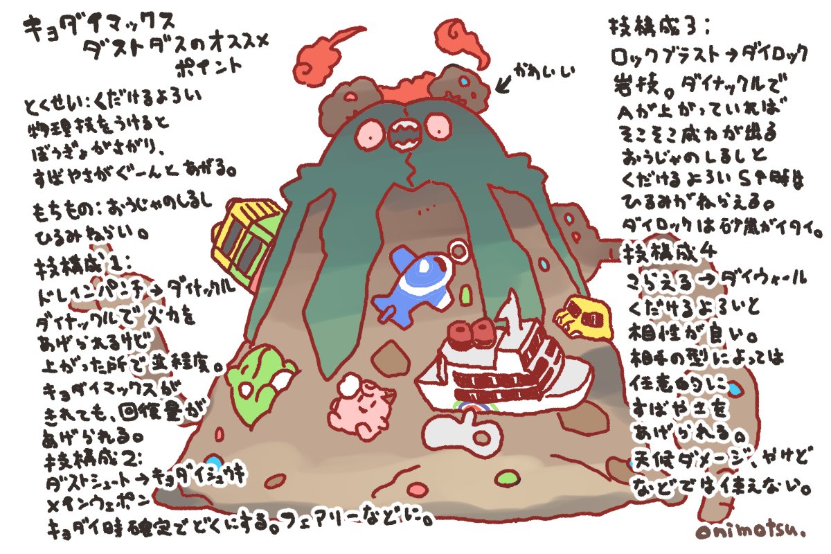 オニモツ キョダイマックスダストダスの ぼくが使っている型を紹介します ポケモン剣盾 オニモツ キョダイマックスダストダスの ぼくが使っている型を紹介します ポケモン剣盾