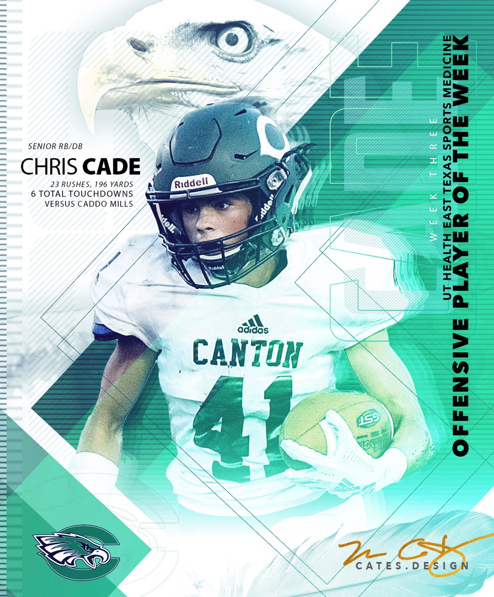 mattcates's tweet photo. Non-commissioned piece inspired by @Tylerpaper image // by @mattcates of #catesdesign ... more at https://t.co/JfpNUhVXxR #graphicdesign #smsports #sportsdesign #canton #football #design... good luck this season to @Chriscade_41 + @CantonEagleFB #StaySafe https://t.co/yD9eo7u9ju