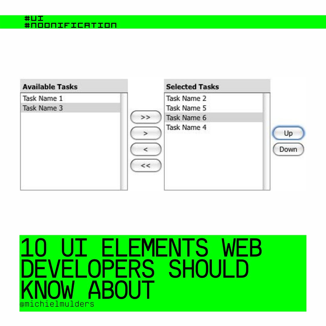 servido_ta's tweet photo. hackernoon: https://t.co/r3DNHk3mft
🆕HACKER NOON TOP STORY >>10 UI Elements Web Developers Should Know About, by Michiel Mulders @michiel_mulders.

 #StoryOfTheDay #webdevelopment #webdesign #webdev #uxdesign #uxbasics https://t.co/fuB5E9mbPu