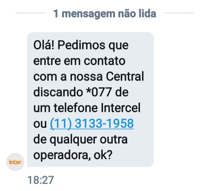 Ederson78449898's tweet image. Tão Zoando, comigo? Só pode,né 🤔👎  Essa Merda de *077 não Funciona.. Esse Fixo 11-31331958 é Interurbano ,vcs vão Pagar a Ligação,,,? E essa porra ,de 30034070 , Nunca Atende.. Chats,Apps ,Pior ainda ...

#BancoInter #InterCel