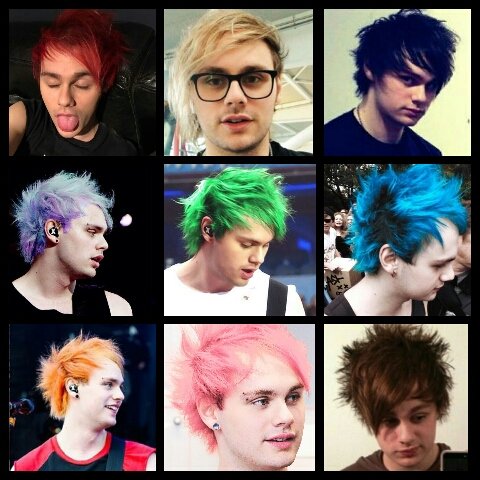 “Michael Clifford's hair colors supremacy; a thread❤” .