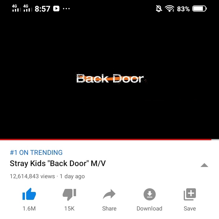 9:53 PM KST— 12,614,843 views @Stray_Kids  #StrayKids  #스트레이키즈