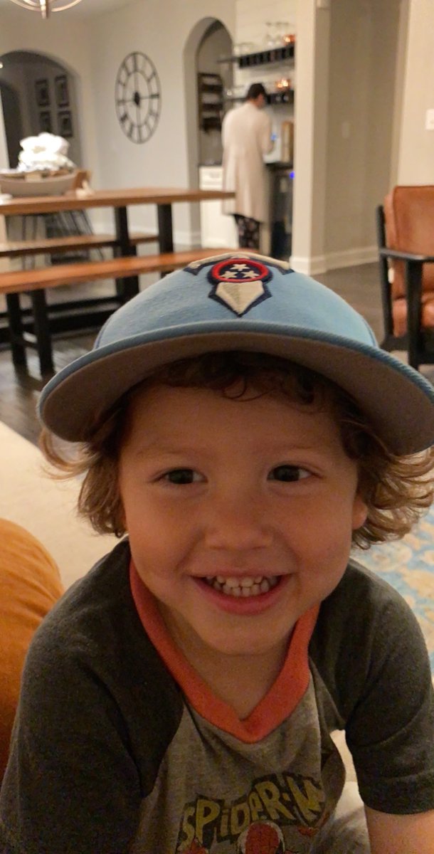WesSlay1718's tweet photo. This guy missed the game last night. 9:20 kicks are to late for 3 year olds. He watched the highlights today though and was pleased. #TitanUp https://t.co/NineGv59Kh