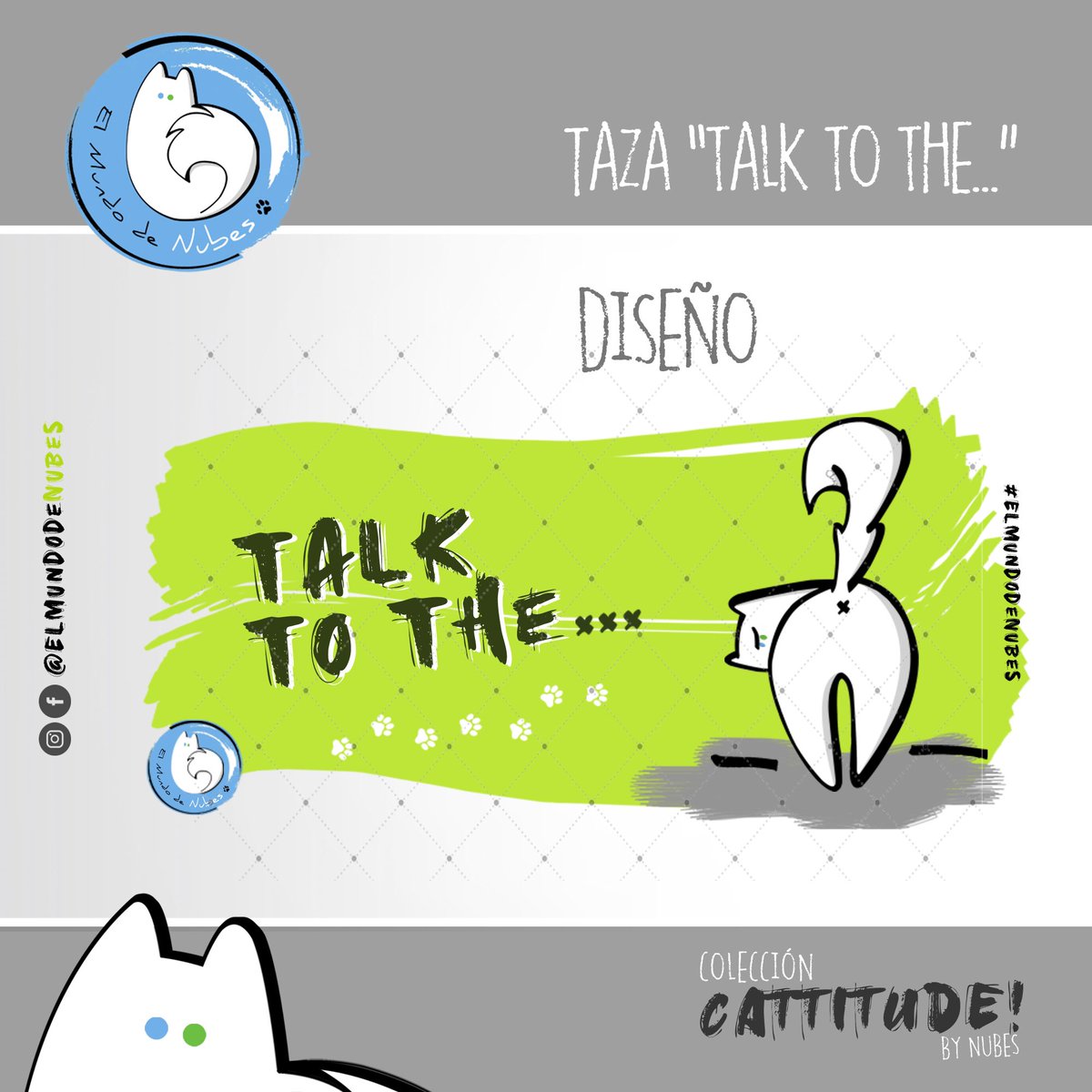 elmundodenubes's tweet photo. Nuestra taza “Talk to the... ” También conocida como “Habla con mi cola” 😹 Apta para todas las ocasiones. 😸👌 Es parte de nuestra colección  #Cattitude ☕️ Los modelos en las fotos: #GatitaNubes y #Chuva #ElMundodeNUBES #TalkToThe #TienditaGatuna #catlovers #GatosdeGuatemala https://t.co/r85FGUl94d