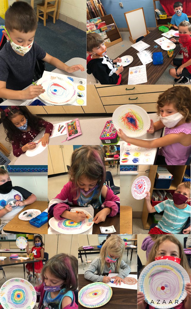 MrsStoneWECS's tweet photo. Happy International Dot Day! K-2 were amazing Artists and celebrated Dot Day by focusing on the A in STEAM with real world examples, beautiful designs, and spinners! @Creeksidetweet #WonderLabOnWheels #steAm #DotDay2020 #WEareLakota https://t.co/MQhRn0ZwRM