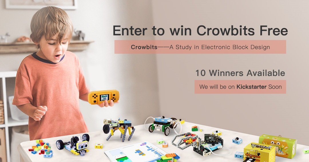 Elecrow1's tweet photo. Enter to win a crowbits from @Elecrow1
#giveaway #stemeducation #toys #crowbitstem #stemforkids #stemlearning #techkids
👇👇👇👇
https://t.co/IXyTPzawQ0 https://t.co/ypYFmdAtUp