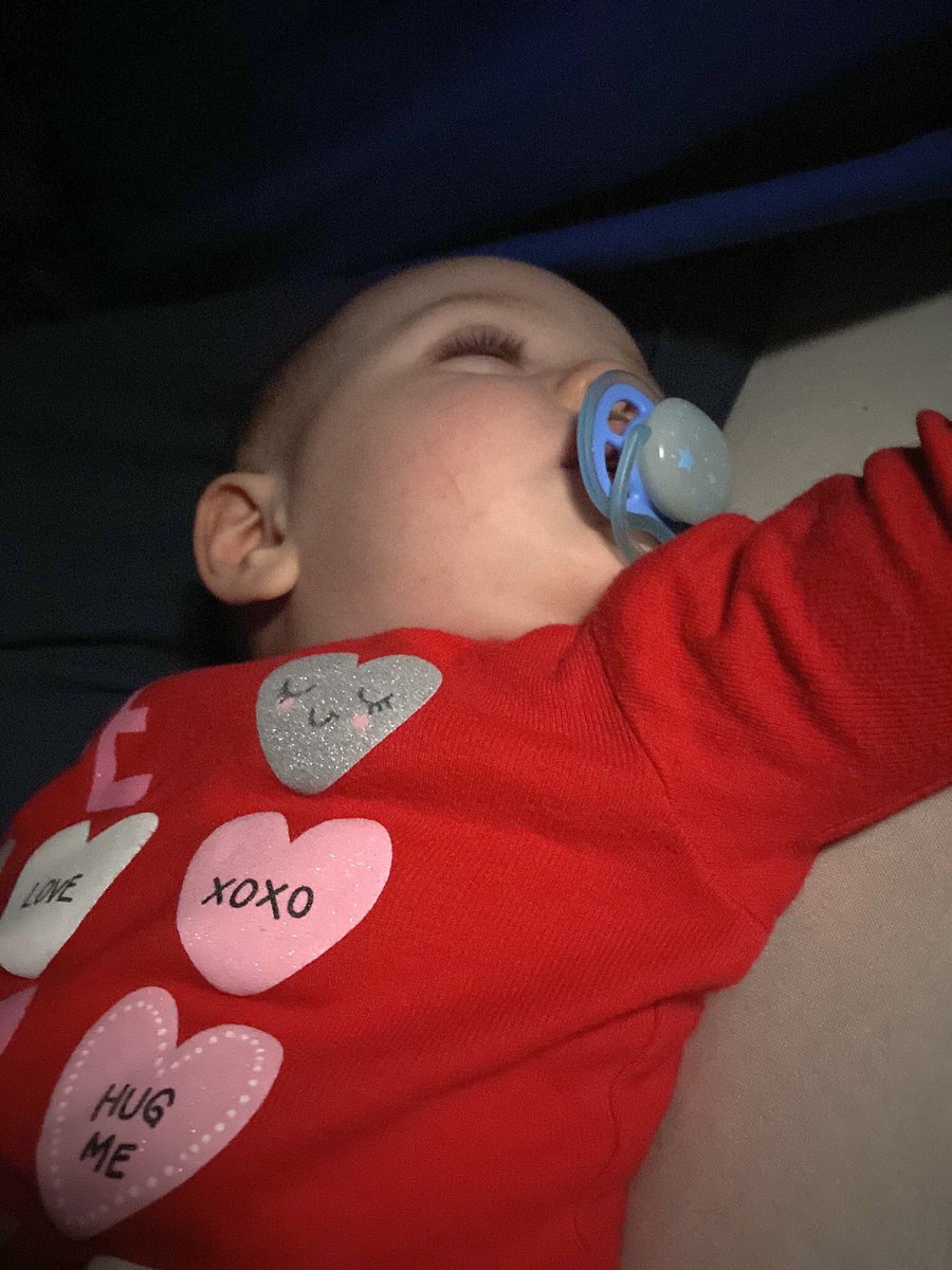 MikeMoss_20's tweet photo. After a long day of covering the protests, work pushes on at home with this sweet girl as the Dad persona takes over. Finally asleep for the night. Time to exhale. Tomorrow we try again. #GirlDad #JuneRose https://t.co/WsNKUZNtxf