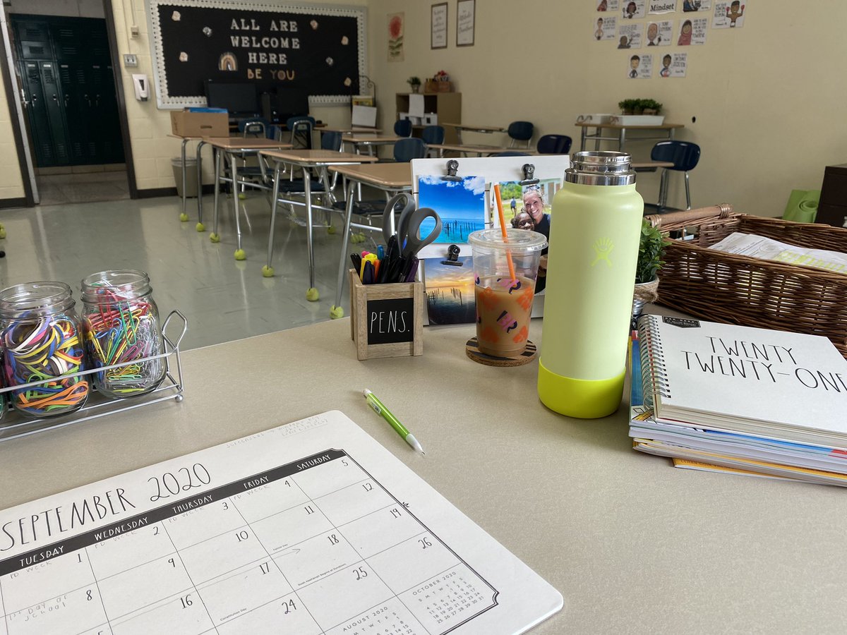 First day back to teaching some of my students in person! I cannot tell you how big my smile was under this mask😊 <a href="/WeAreHTSD/">WeAreHTSD</a>