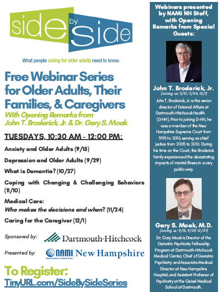 Pleased to participate in this important public education series about #aging and #mentalhealth sponsored by <a href="/NAMI/">nami sung</a> New Hampshire and <a href="/DartmouthHitch/">Dartmouth Health | Inactive</a>.  Spoke about #anxiety today, #depression in 2 weeks.