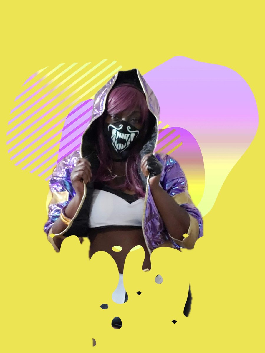 Twogeekygirls21's tweet photo. In the K-pop world you gotta be able to stand out and be the best ....What stand out more then the fire that I spit #truedamage. #Akali. #KDA #virtualkpop #cosplayergirl https://t.co/pS8b7QZZPH